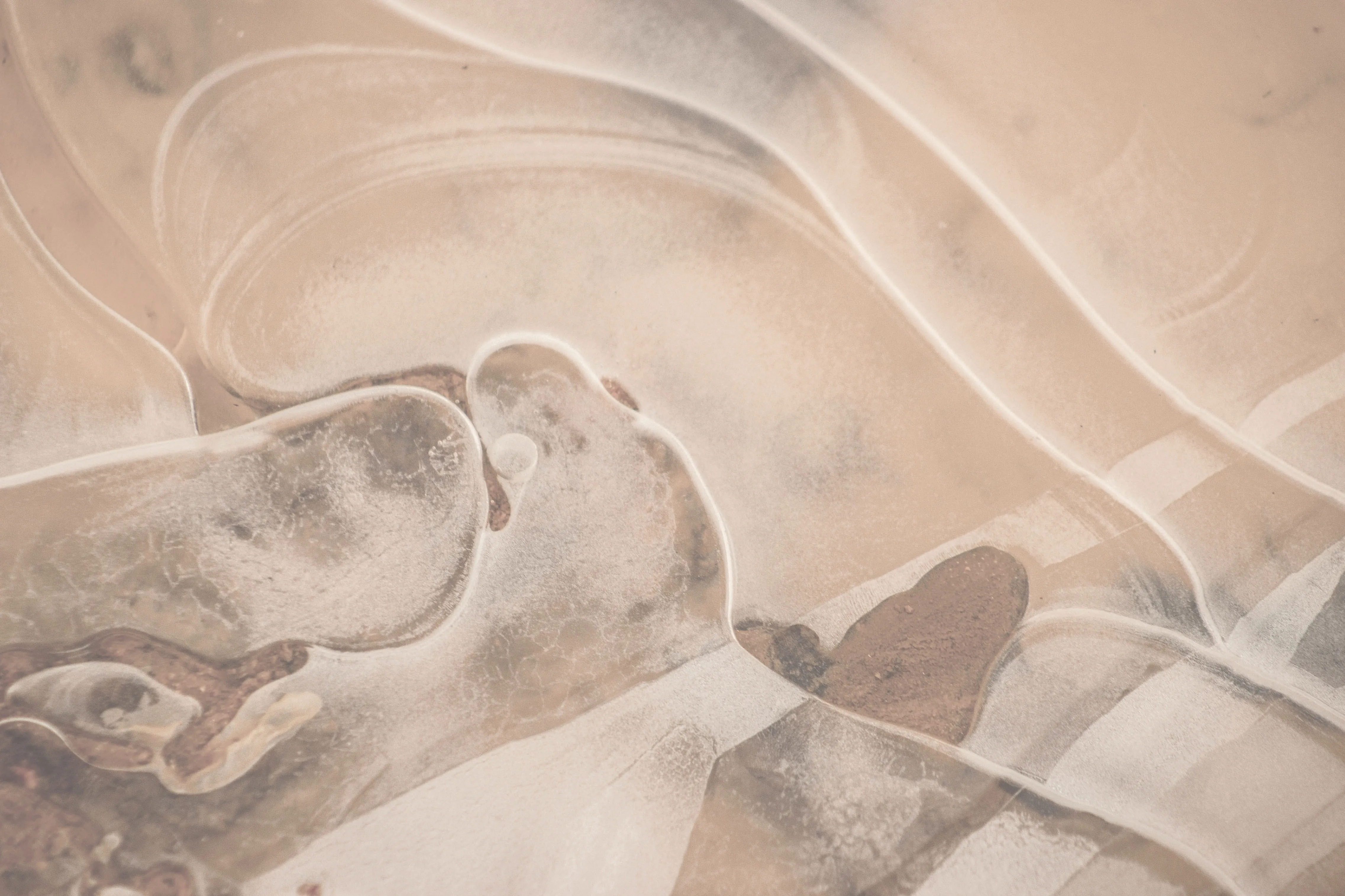 Polished marble slab surface